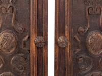 A Pair of Italian Walnut Cabinet Door Panels