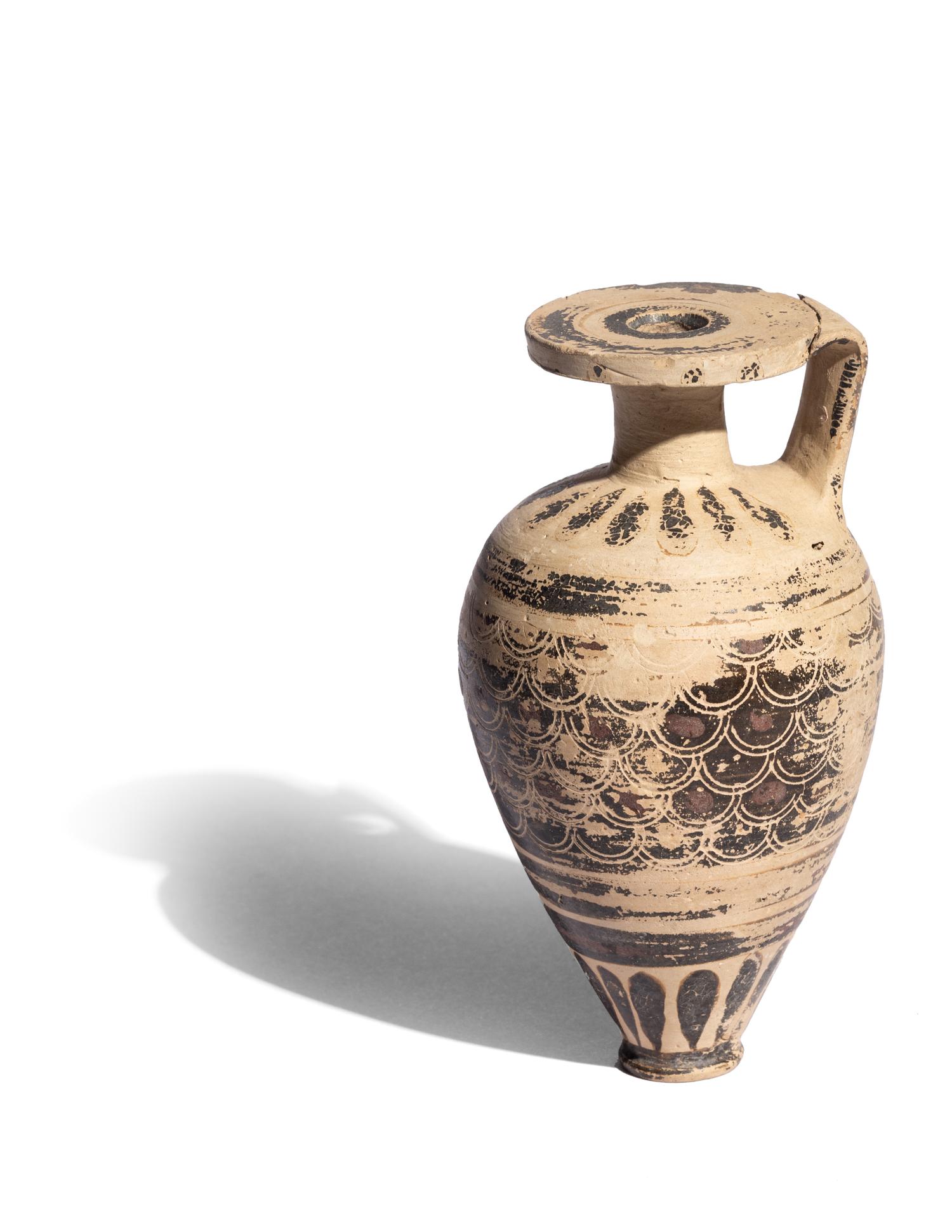 A Corinthian Pottery Aryballos