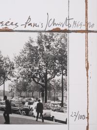 Wrapped Trees, Project for the Avenue des Champs-Elysees, Paris