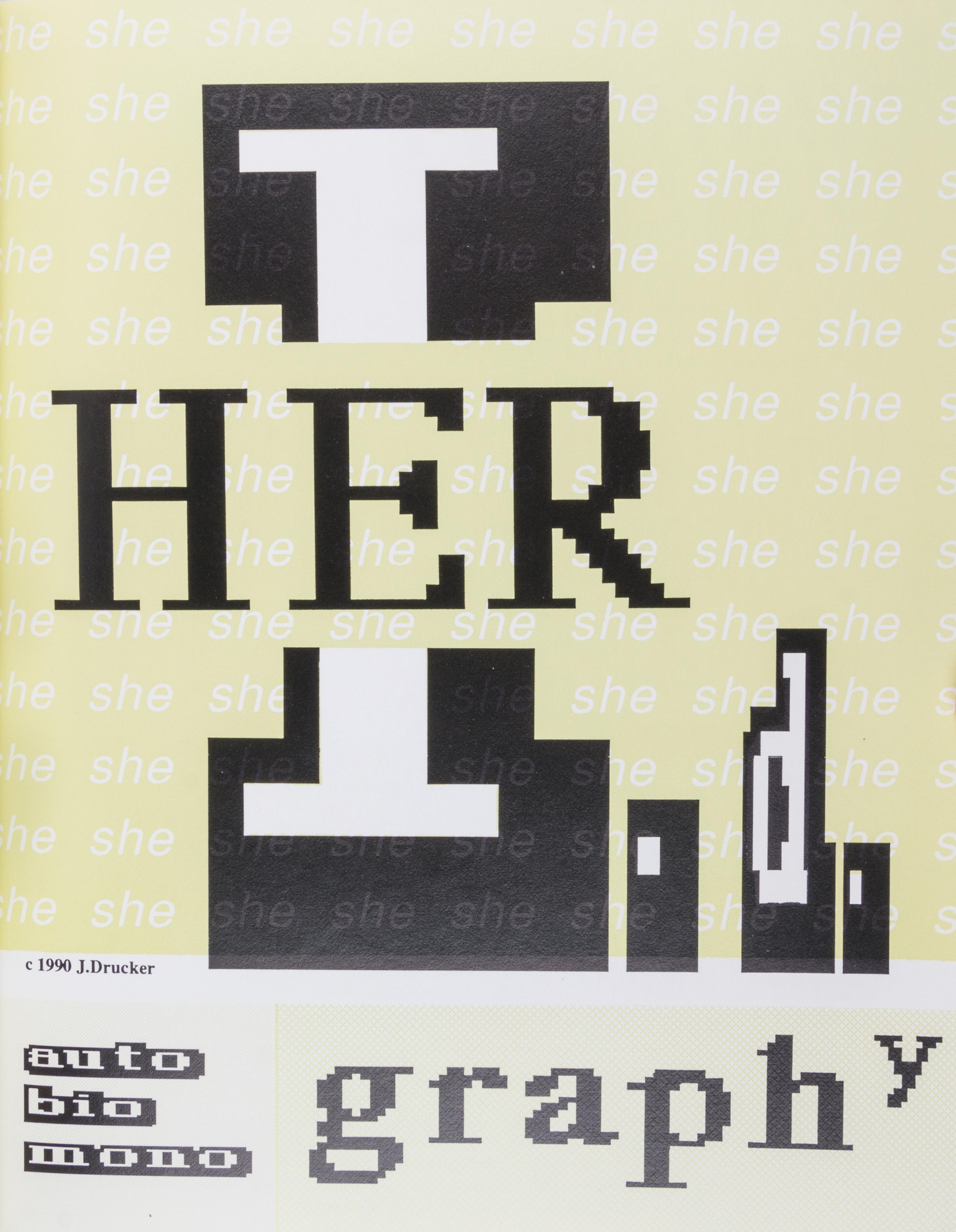 DRUCKER, JOHANNA A group of 4 works.
