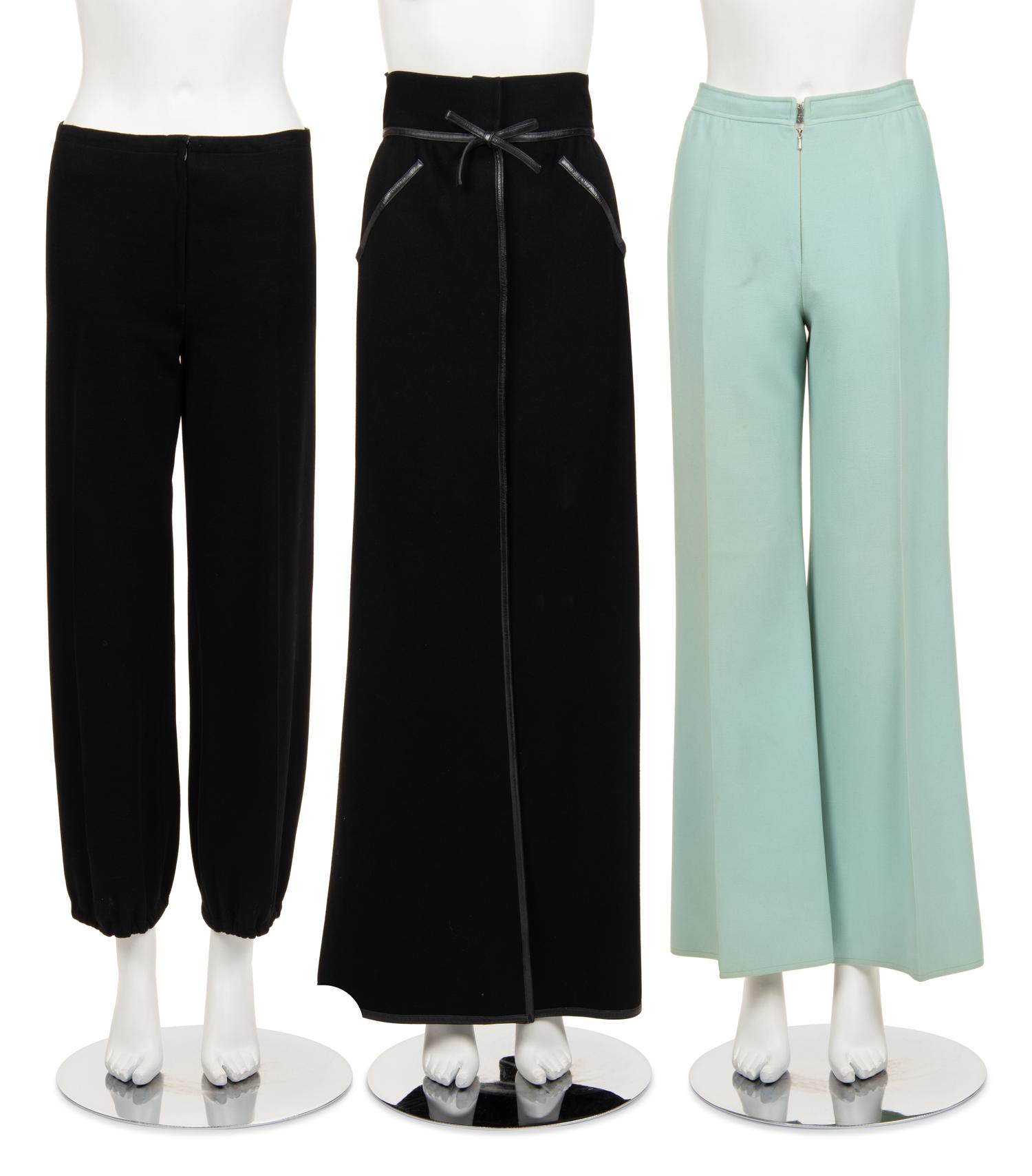 Three Designer Bottoms: Two Courrèges and One Cardin, 1970-80s