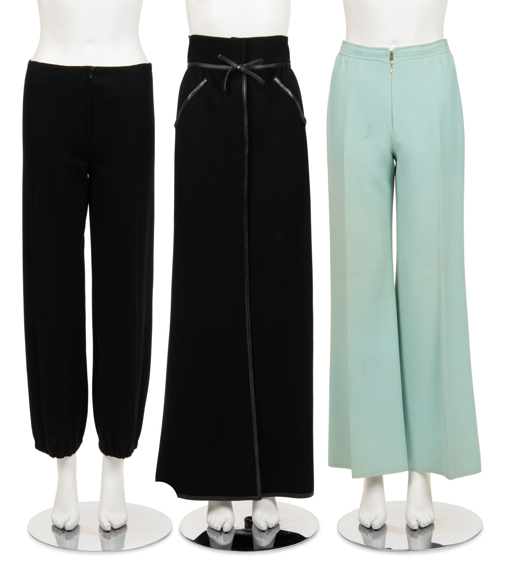 Three Designer Bottoms: Two Courrèges and One Cardin, 1970-80s