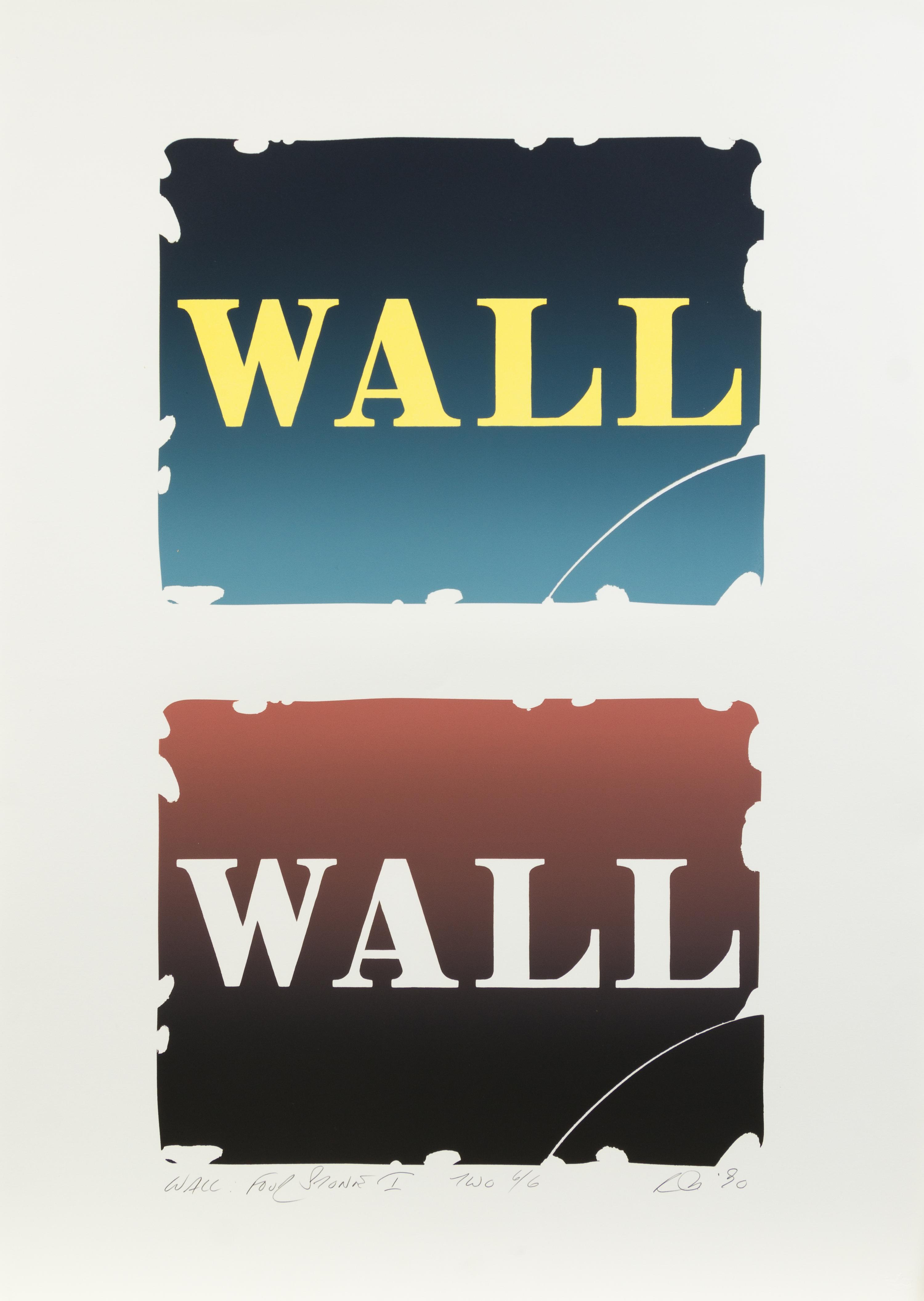 Robert Indiana, (American, b. 1928), Wall: Four Stones I - TWO, 1990