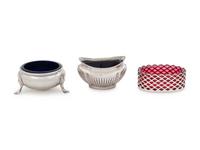 Twenty-Four English and American Glass-Lined Silver Salt Cellars
