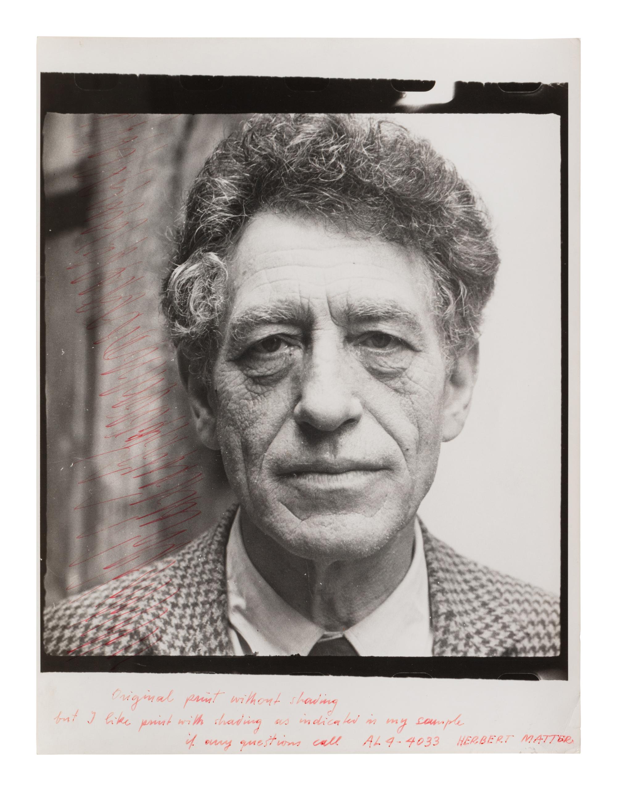 Herbert Matter (1907–1984) Giacometti (triptych), nd