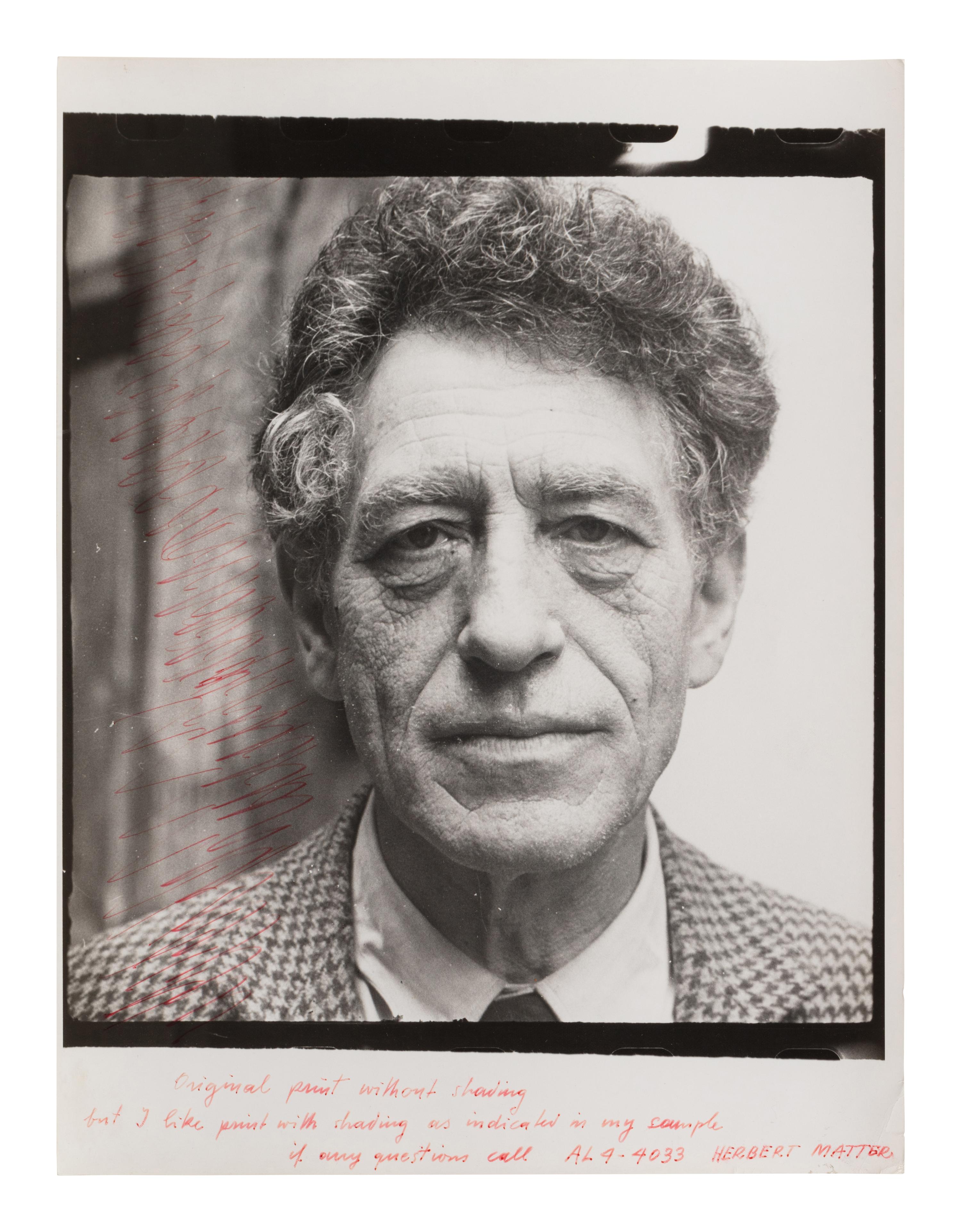 Herbert Matter (1907–1984) Giacometti (triptych), nd