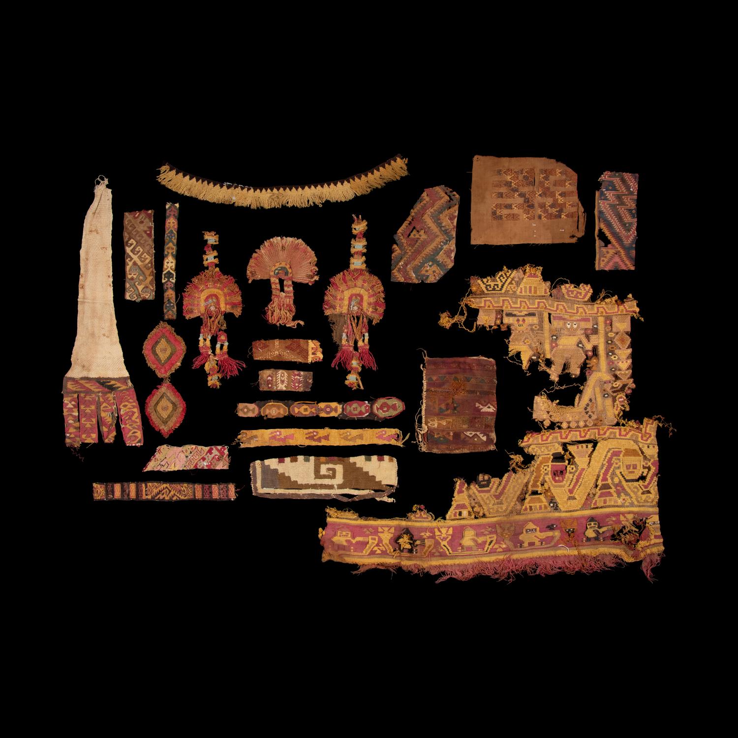 A Group of Peruvian Textile Fragments