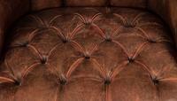 A George III Style Pleather Upholstered Wing Chair