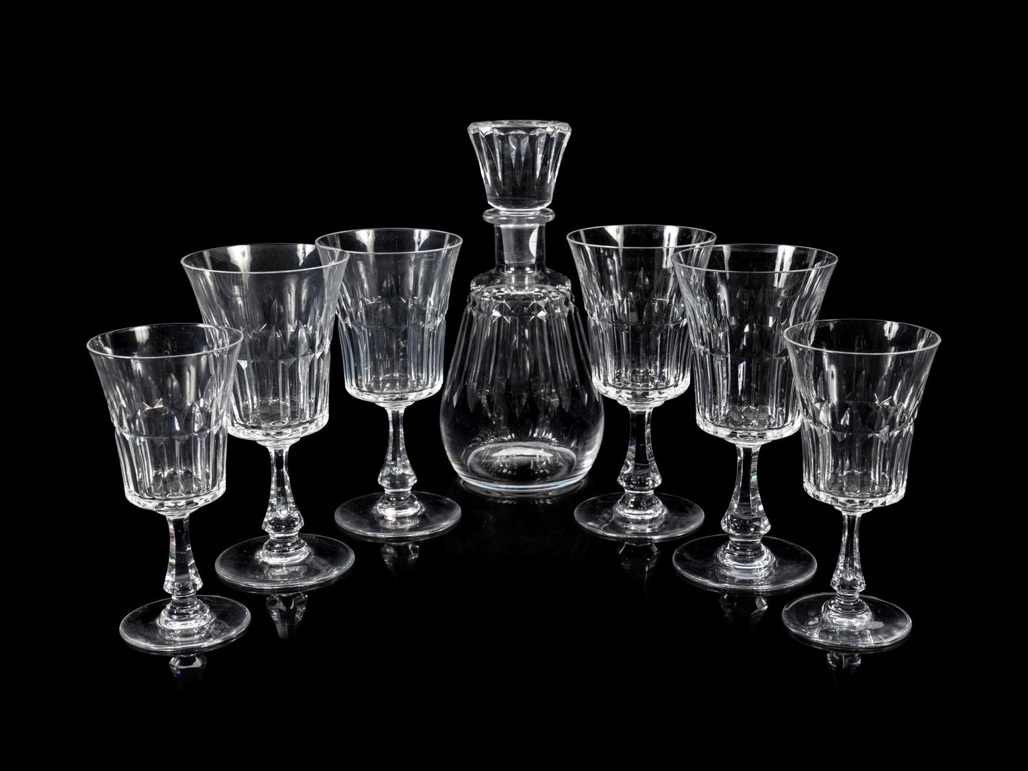 A Baccarat Stemware Service