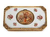 A West German Gilt Metal and Enamel Singing Bird Automaton Box — 20TH CENTURY