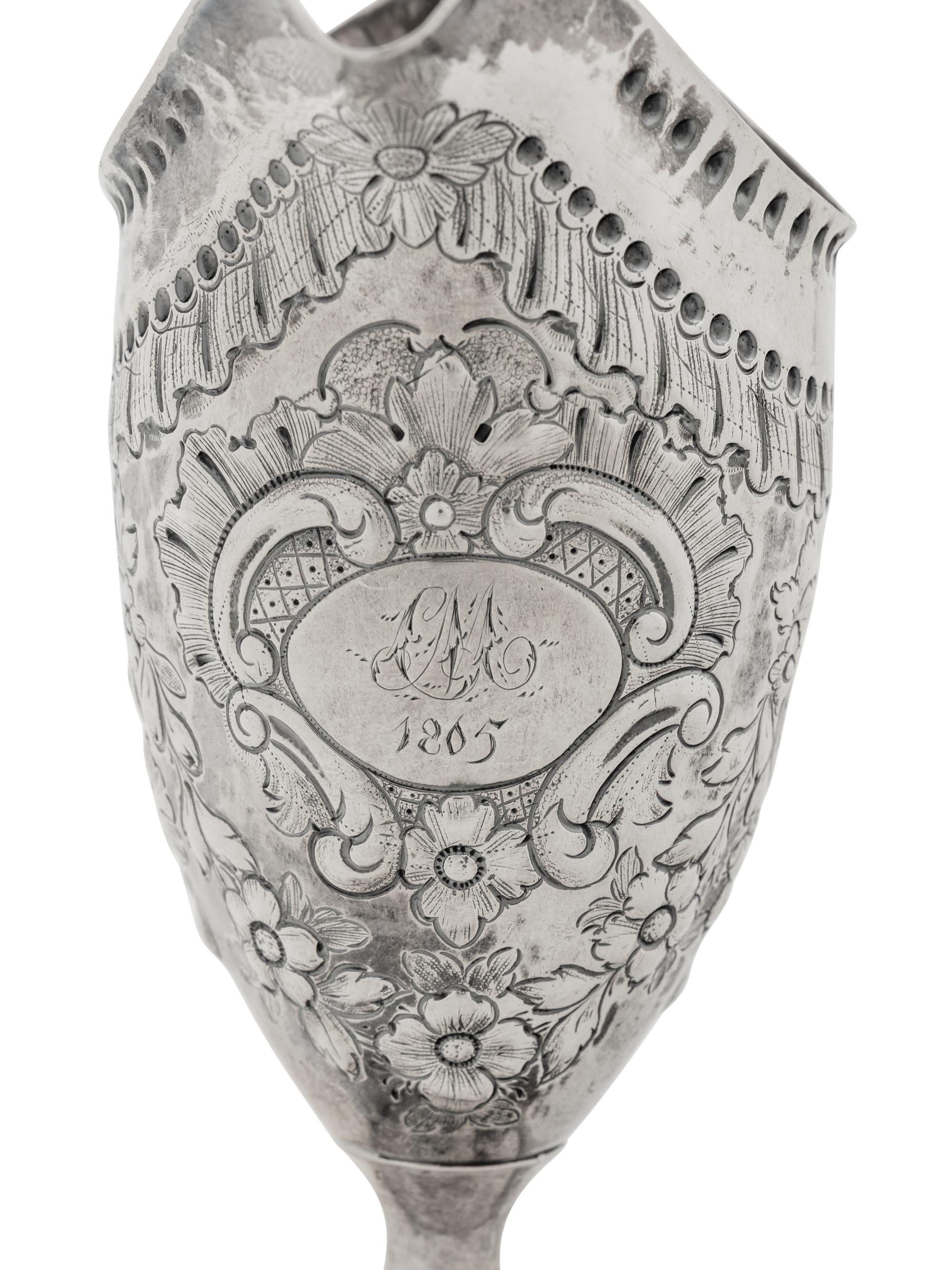 Two English Silver Table Articles