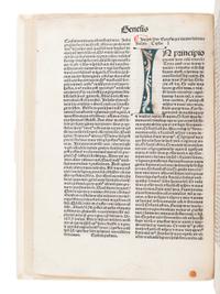 [BIBLE, in Latin]. Biblia latina . Venice: Franz Renner of Hailbrun [Heilbrunn], 1483.