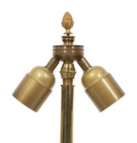 A Pair of French Gilt Bronze and Marble Cassolettes Mounted as Lamps