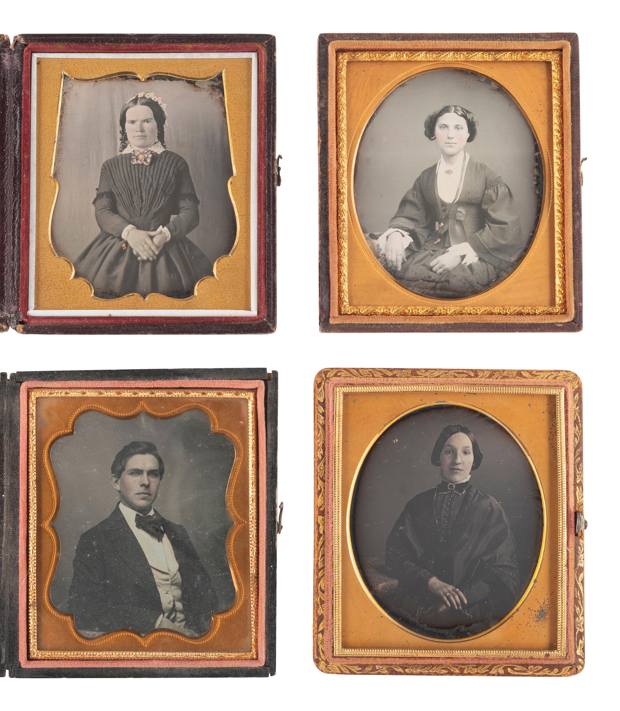 [EARLY PHOTOGRAPHY]. 37 assorted cased images.