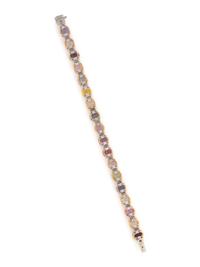 MULTICOLOR SAPPHIRE AND DIAMOND BRACELET