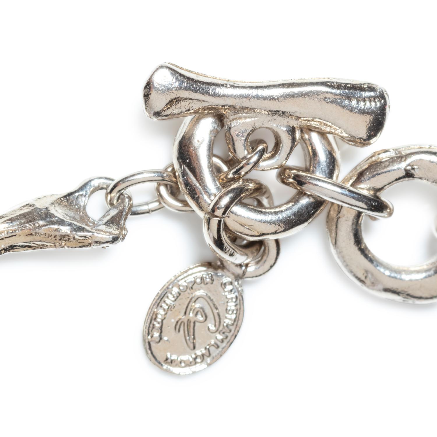 Christian Lacroix Branch-Shaped Necklace with Faux Gemstones