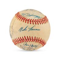 A 1938 Cleveland Indians Team Signed Autograph Baseball