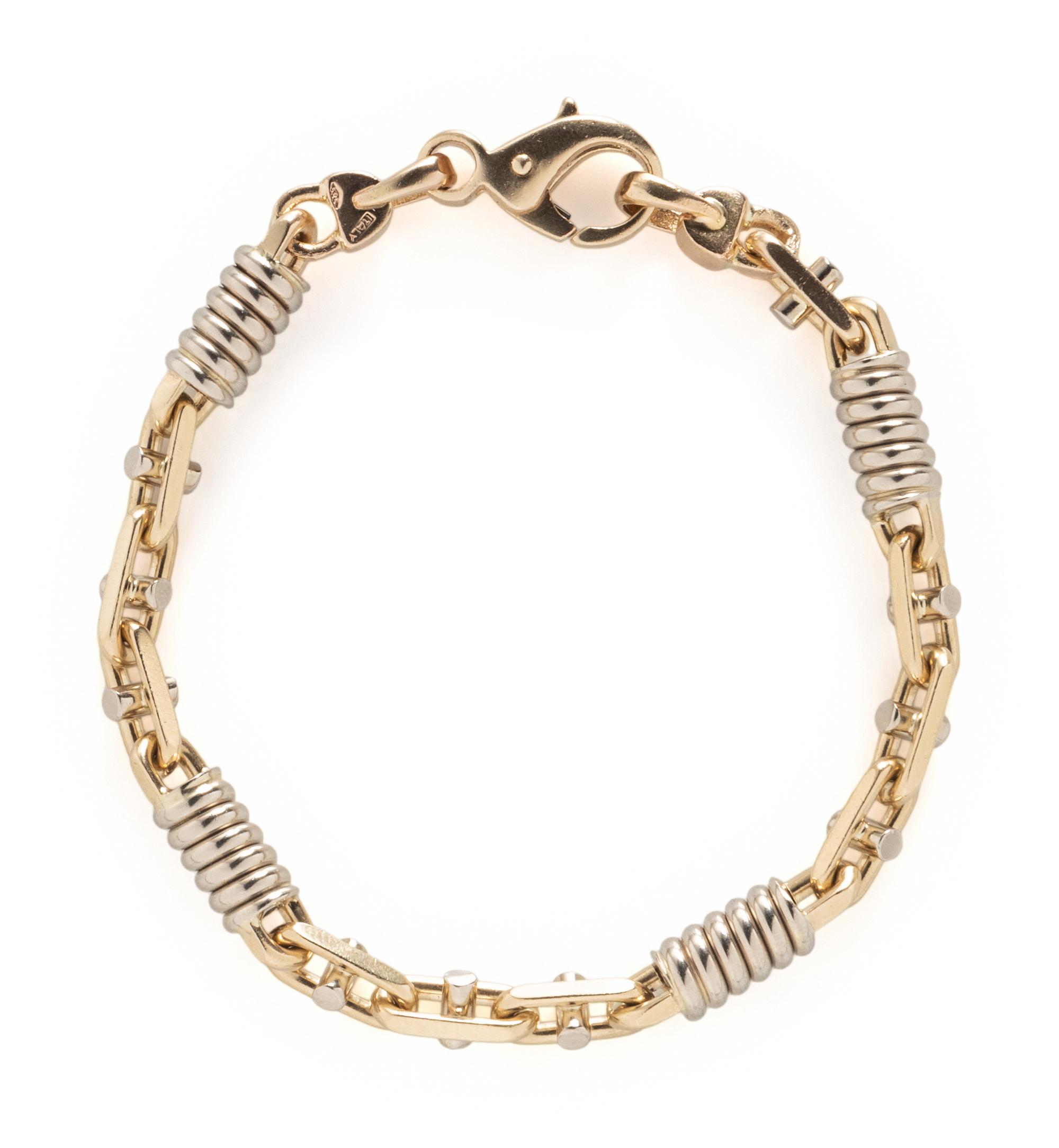 YELLOW GOLD ANCHOR CHAIN SET