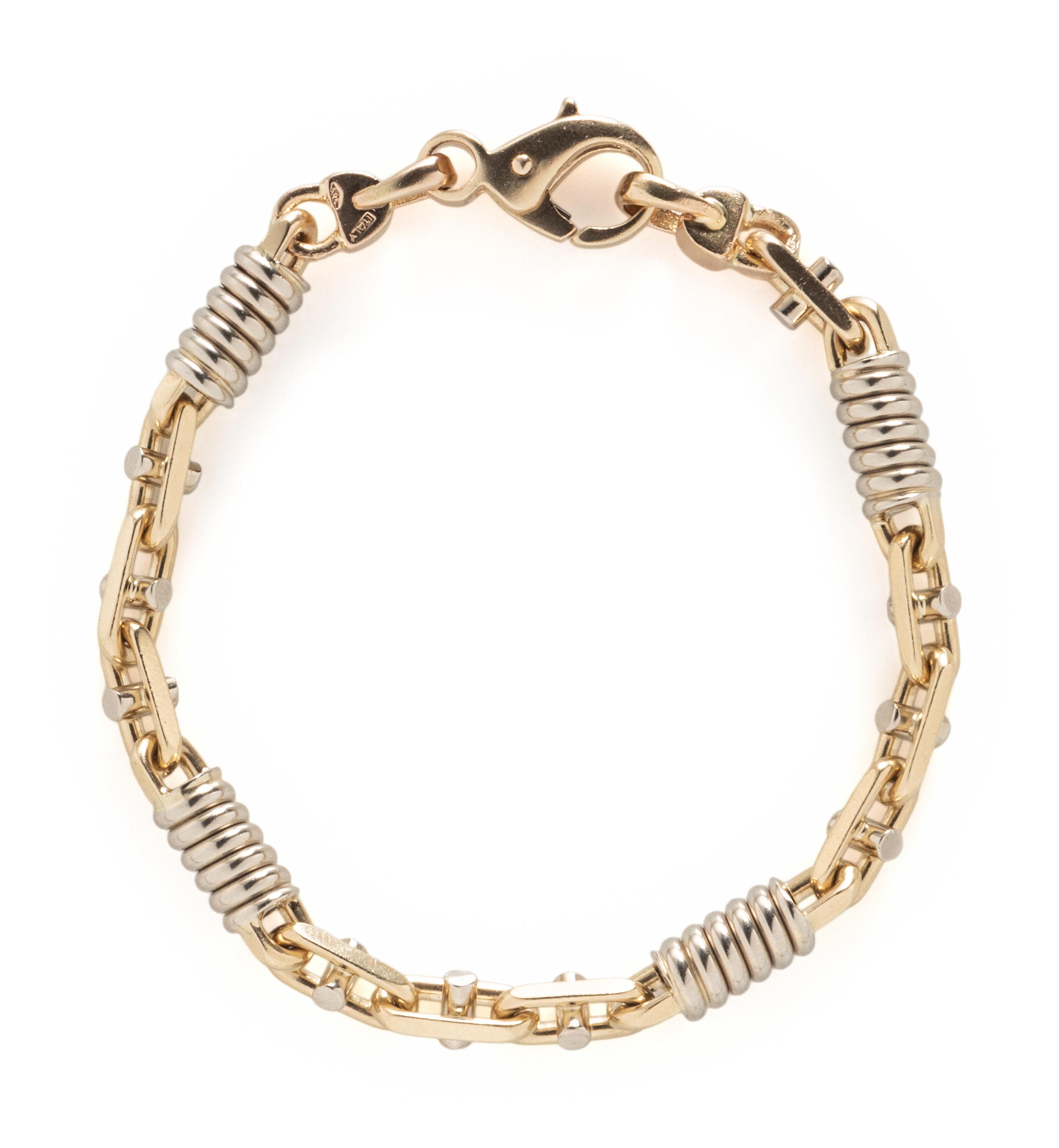 YELLOW GOLD ANCHOR CHAIN SET
