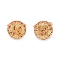 BICOLOR GOLD CUFFLINKS