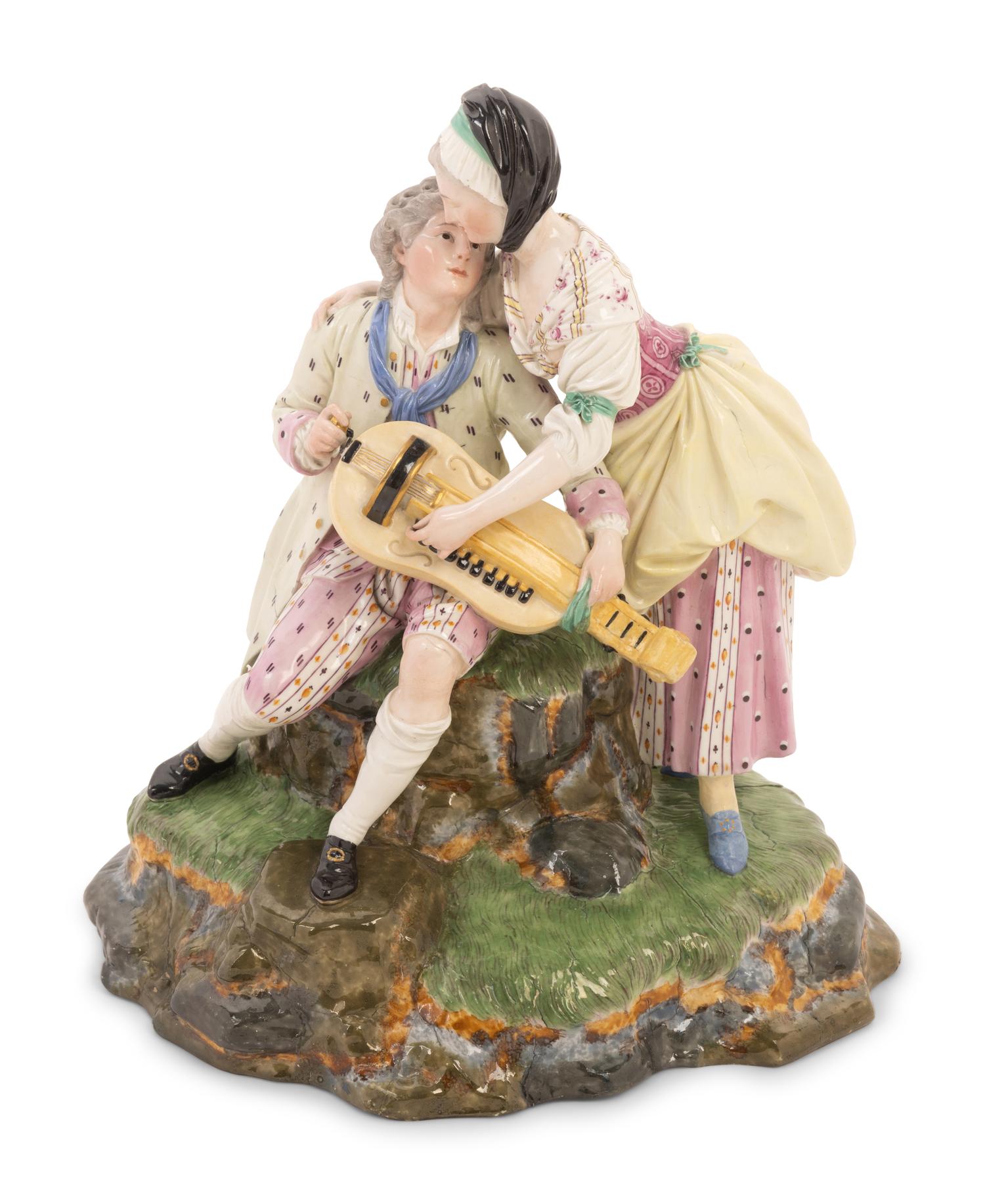 A Johann P. Melchior Designed Höchst Porcelain Figural Group