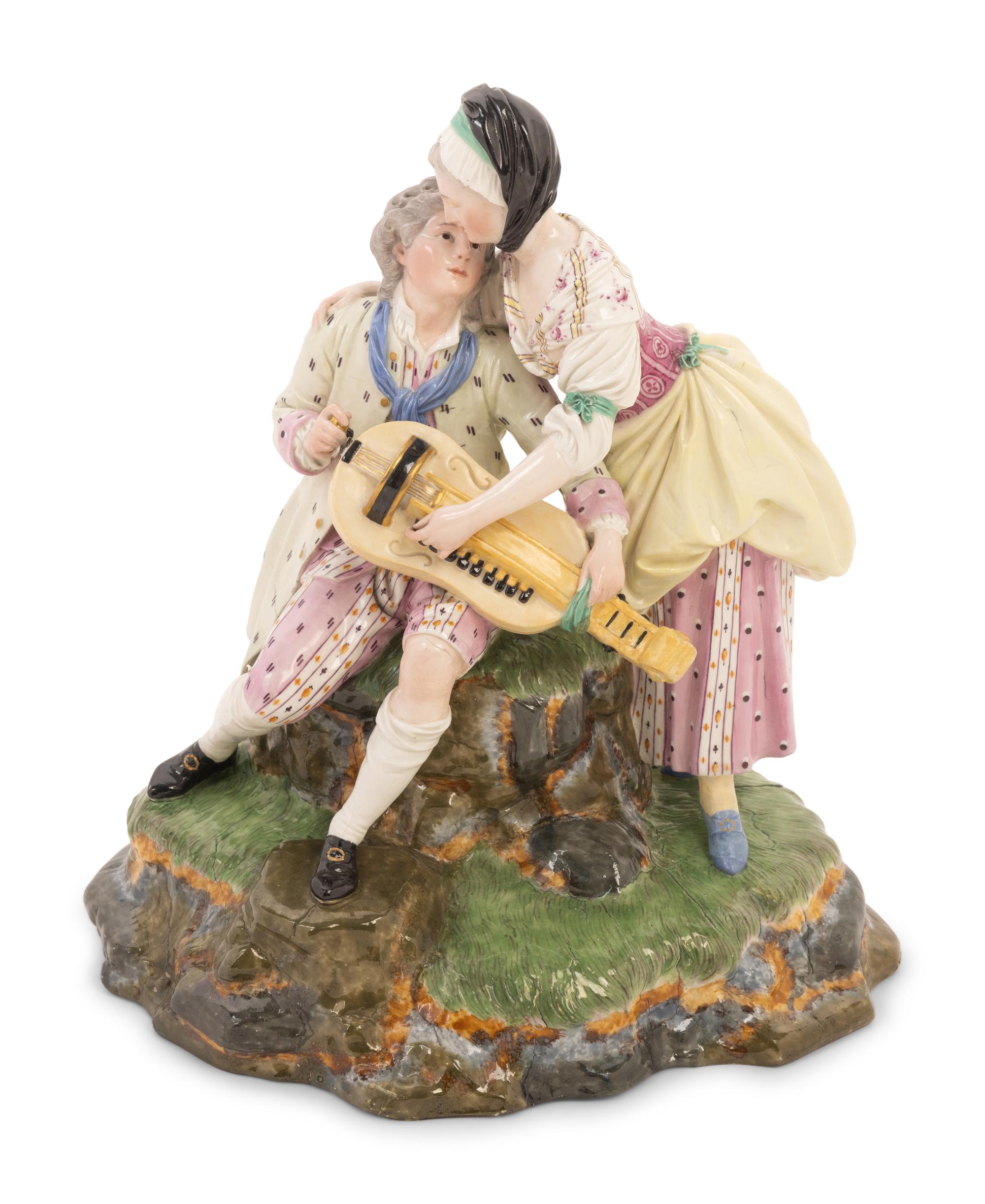 A Johann P. Melchior Designed Höchst Porcelain Figural Group
