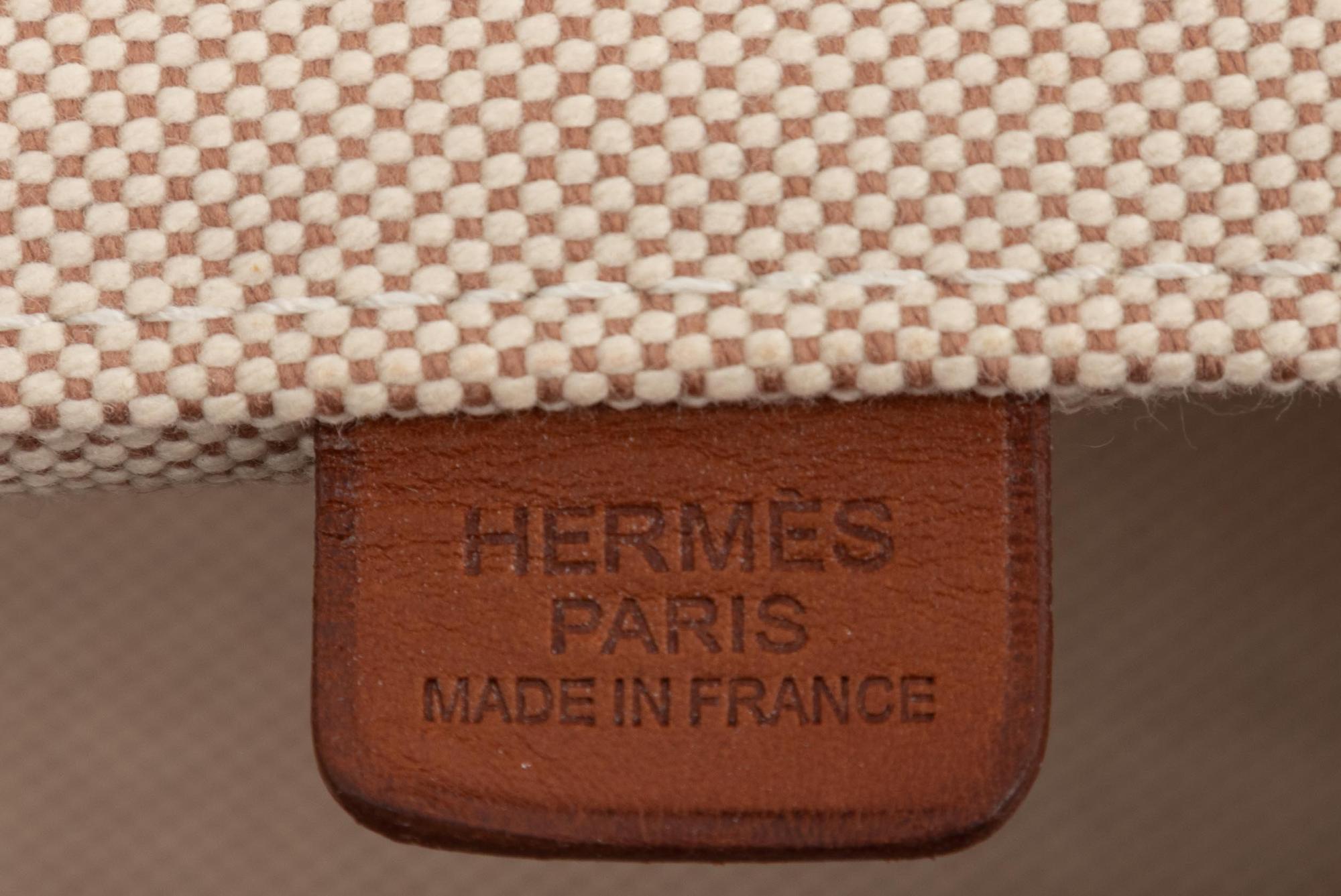 Hermès Steeple Toile Tote Bag, 2011