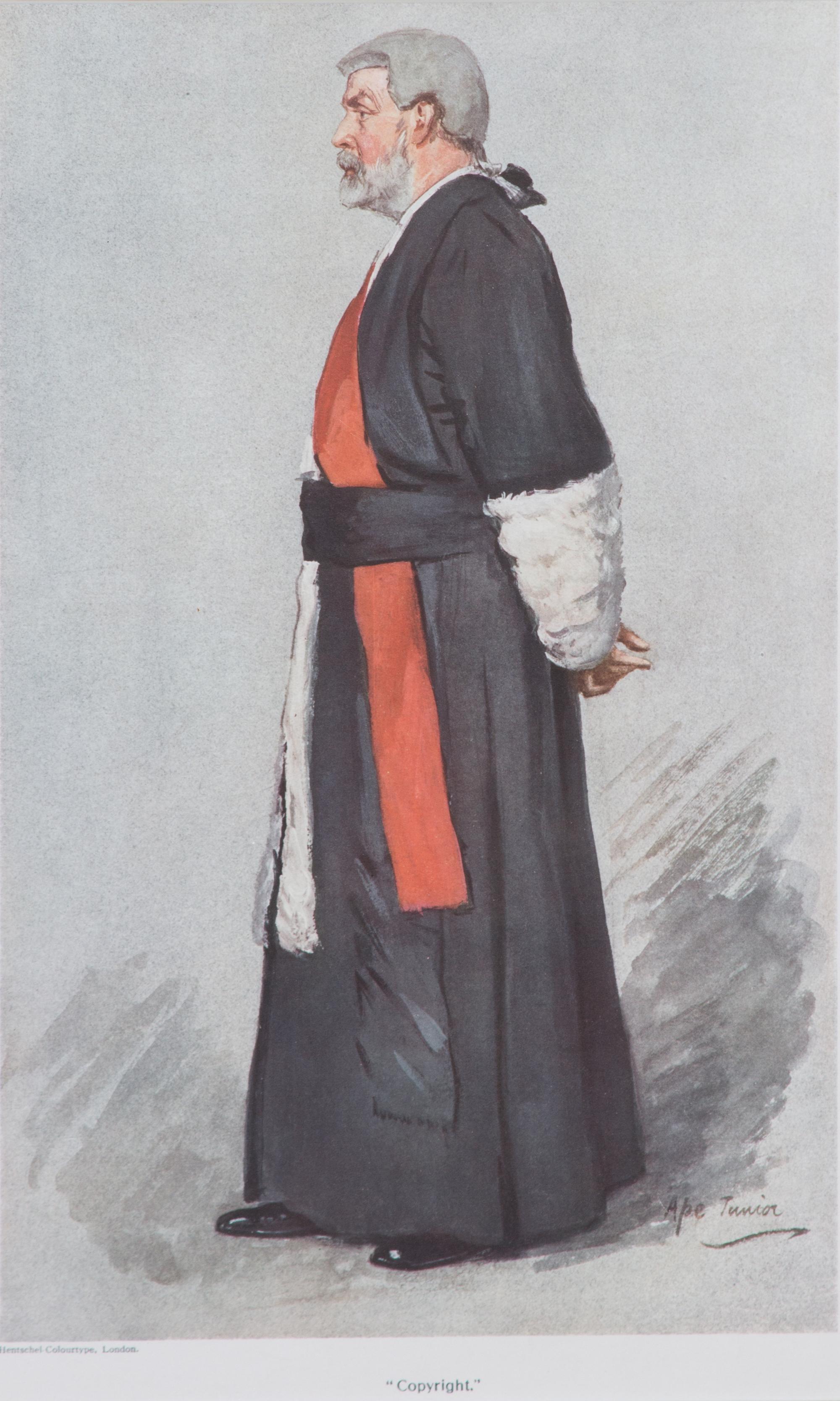A Collection of Vanity Fair Judge and Gentleman Prints Largest framed 21 x 26 inches. — 20TH CENTURY