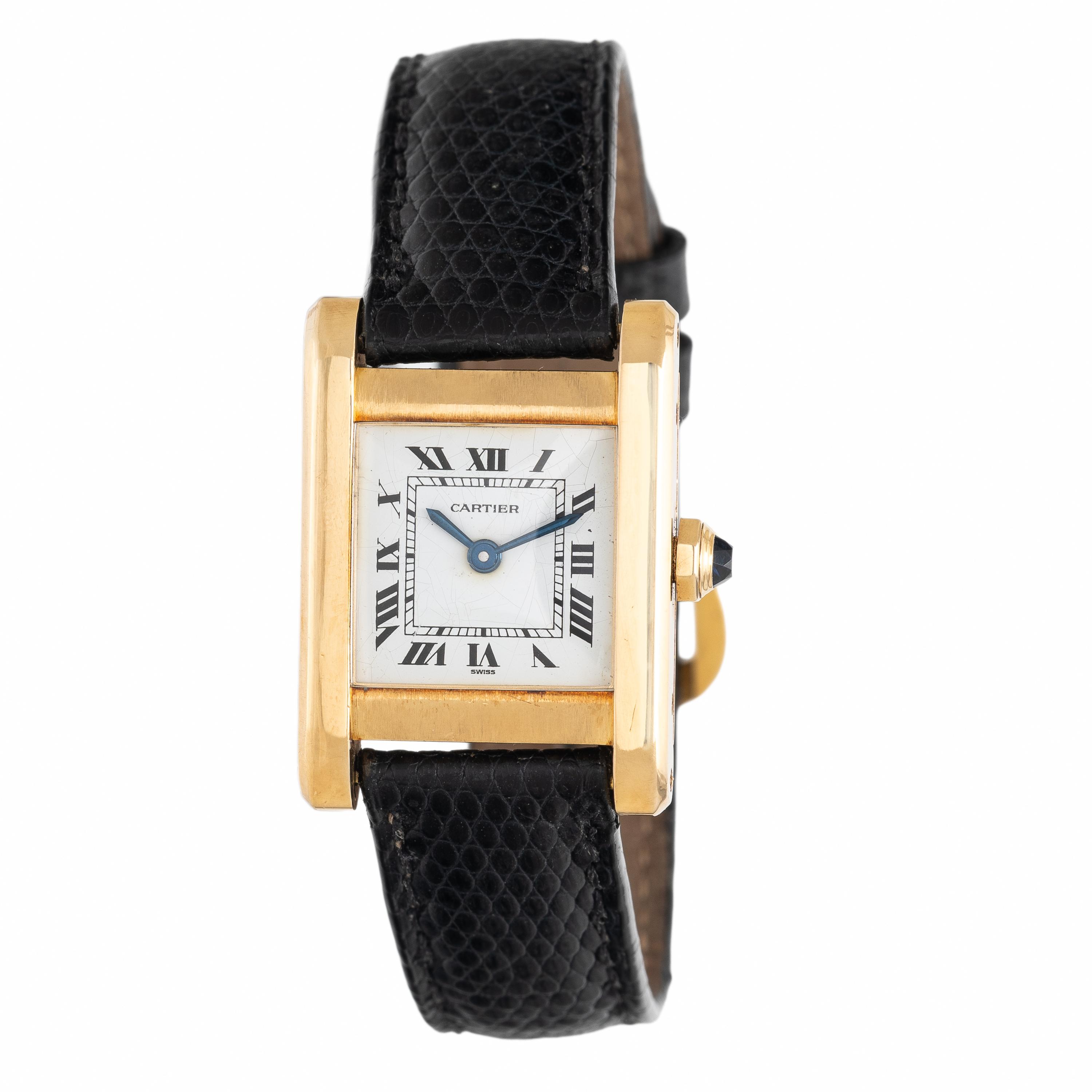 Cartier, Ref. 78093, 18K Yellow Gold 'Tank Normale' Watch, with Box & Booklets