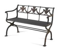 A Neoclassical Cast Iron Eight-Piece Garden Suite