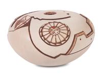 Sgraffito Carved Pottery Seed Jar