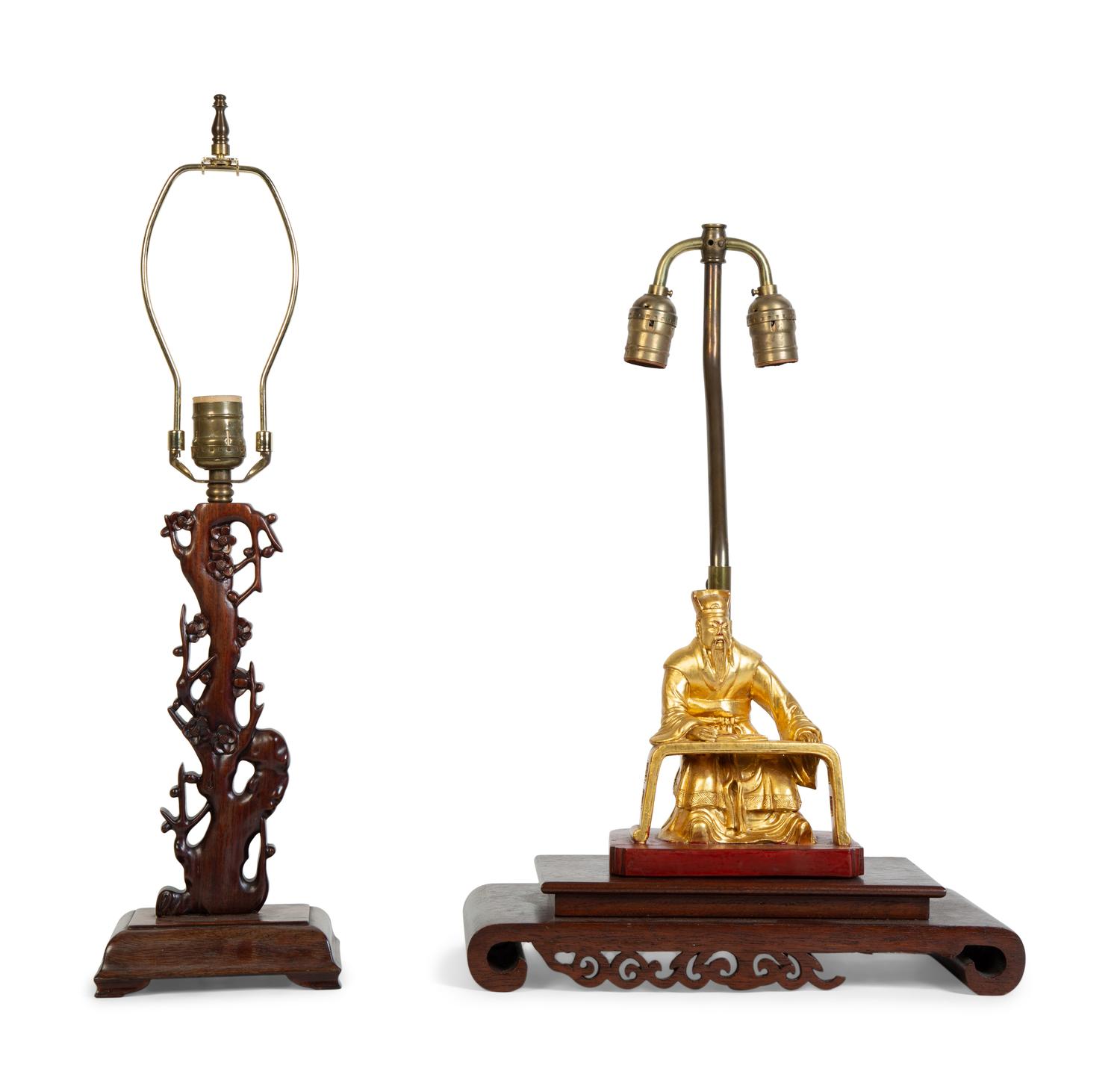 Two Chinese Table Lamps — 20TH CENTURY