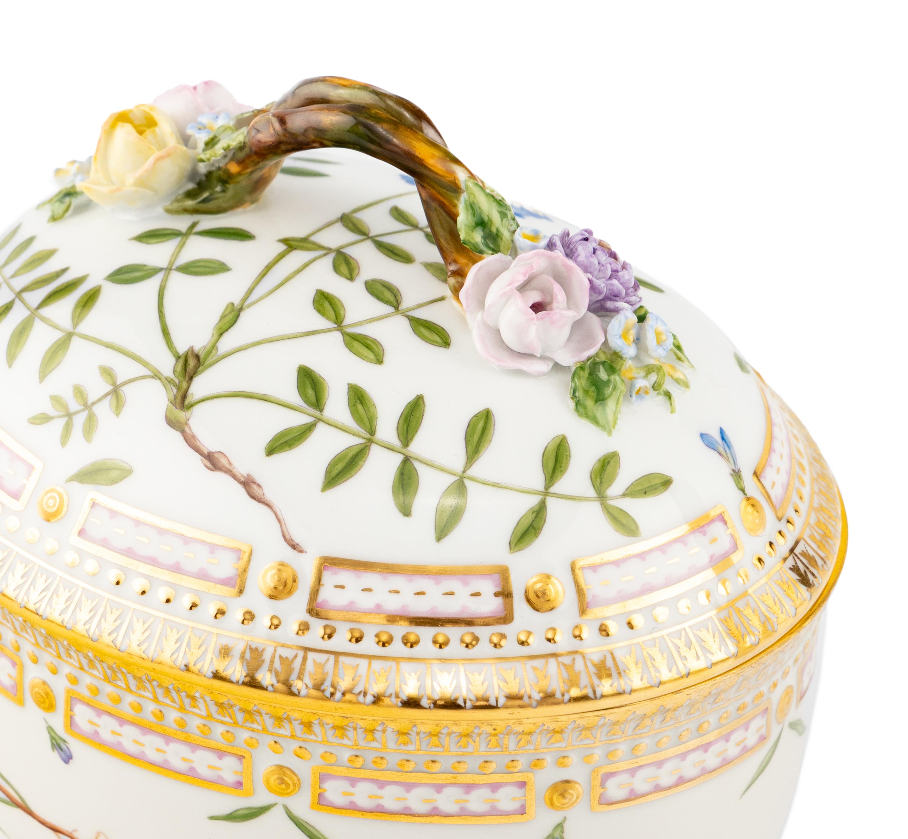 Two Royal Copenhagen Flora Danica Porcelain Table Articles