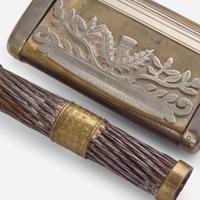 A collection of five smoking and table articles 18th / 19th century