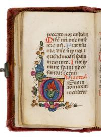MASTER OF THE PICO PLINY, WORKSHOP (Venice and Ferrara, active c. 1460-1505) Book of Hours, in Latin, illuminated manuscript on parchment [Italy, Venice, c. 1485–1490]