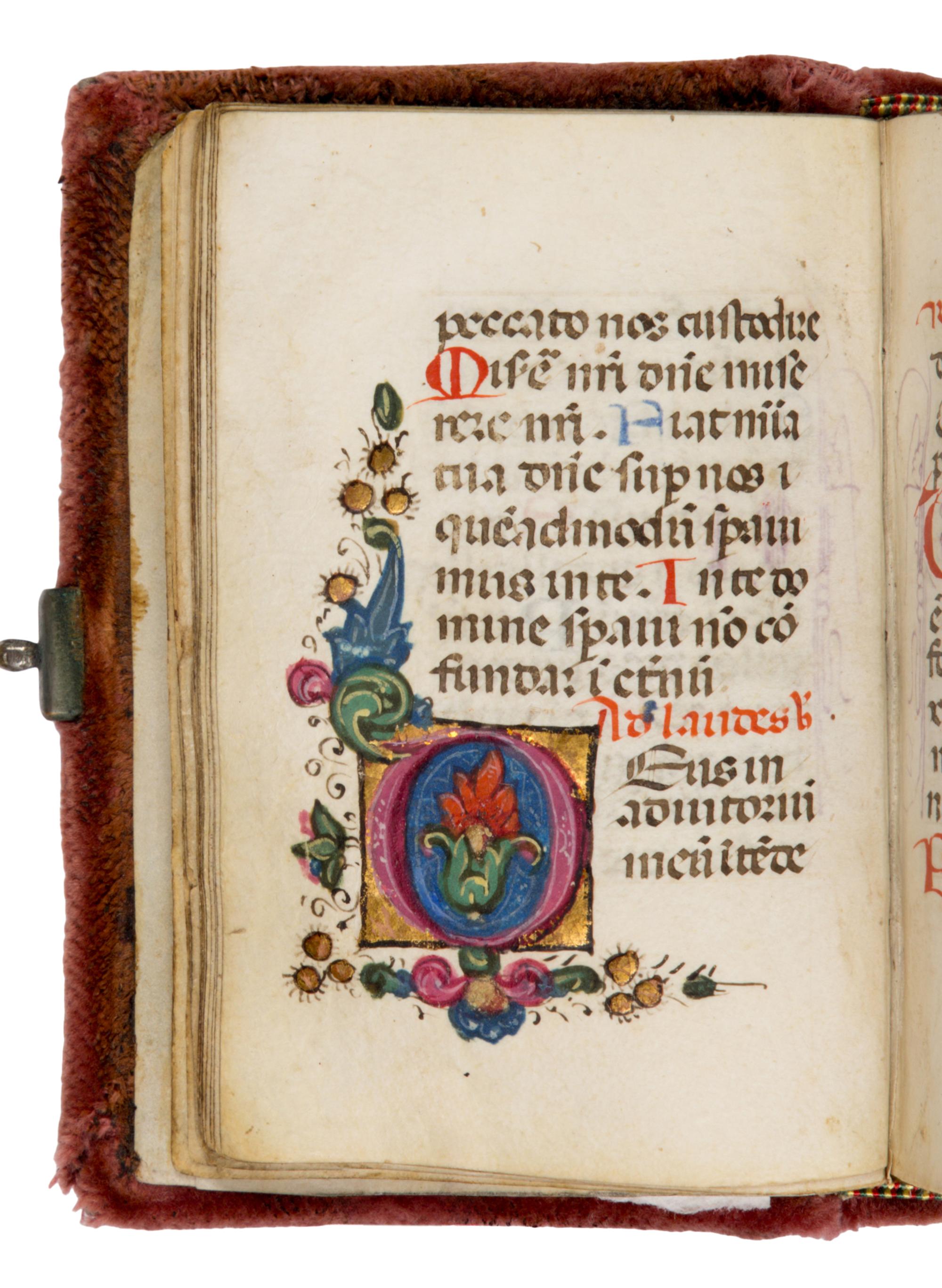 MASTER OF THE PICO PLINY, WORKSHOP (Venice and Ferrara, active c. 1460-1505) Book of Hours, in Latin, illuminated manuscript on parchment [Italy, Venice, c. 1485–1490]