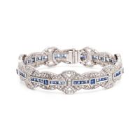 DIAMOND AND SAPPHIRE BRACELET
