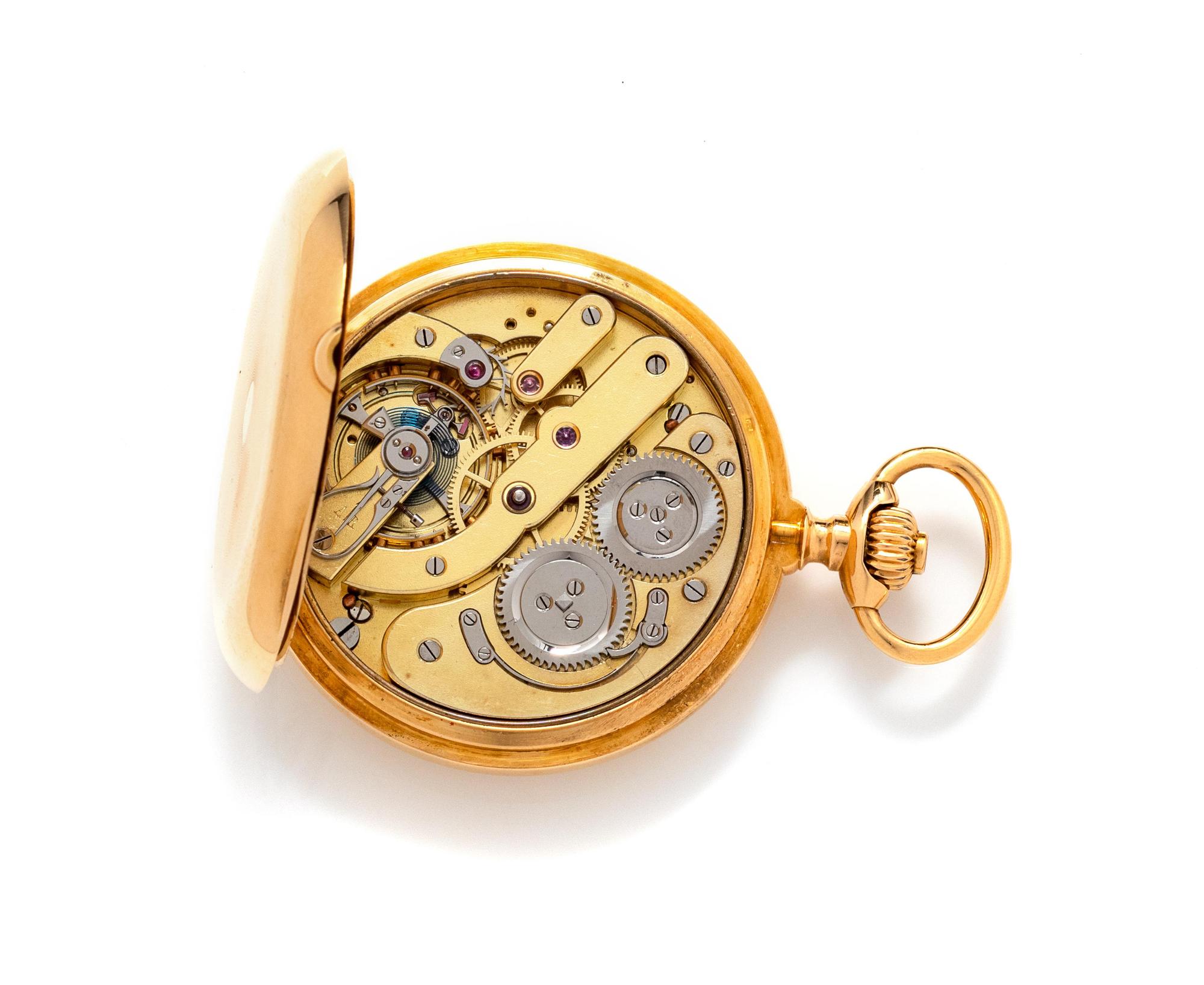 Yellow Gold Hunter Case Pocket Watch