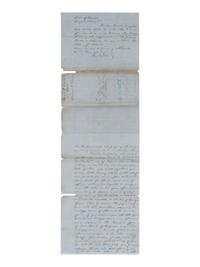 LINCOLN, Abraham (1809-1865). A small archive of 9 manuscript and partially printed documents relating to the Bullock Land Transaction, Springfield, Illinois, 1855-1859, comprising: