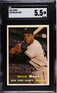 A Complete Set of 1957 Topps Baseball Cards Including SGC Graded Key Cards (407/407),