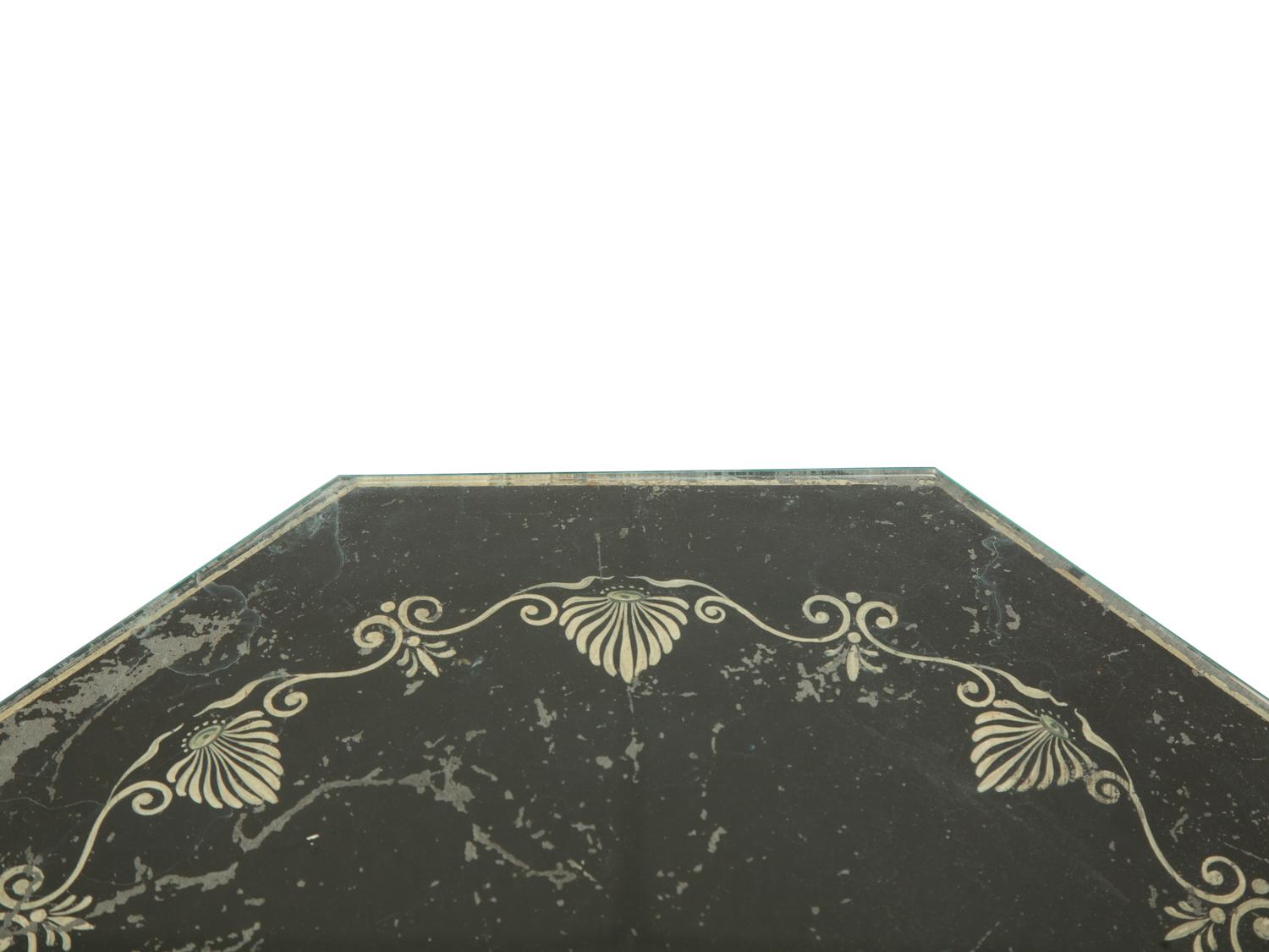 An English Painted Tole Octagonal Side Table