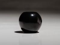 Black and Sienna Miniature Pottery Jar