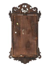 A George III Mahogany and Parcel Gilt Mirror
