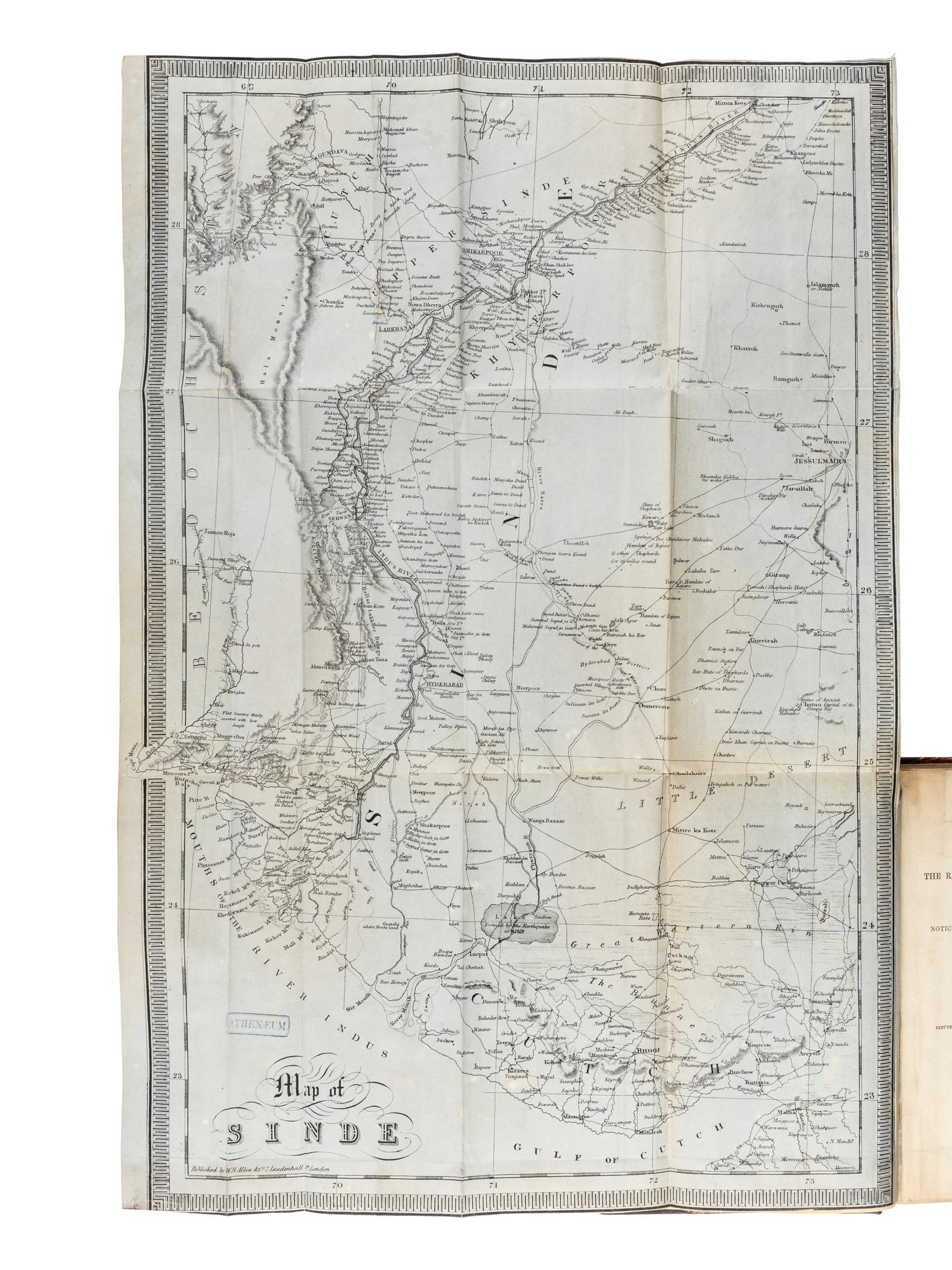 BURTON, Richard Francis, Sir (1821-1890). Sindh, and the Races that Inhabit the Valley of the Indus; With Notices of the Topography and History of the Province . London: Wm. H. Allen & Co., 1851.