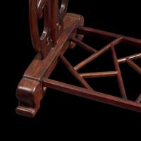 A Chinese Carved Hongmu Clothes Stand, Yijia, 20th Century 近代 紅木透雕冰梅紋衣架