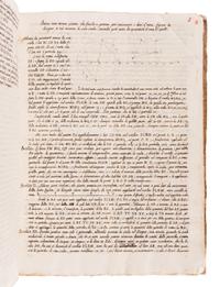 [MANUSCRIPT - GEOMETRY]. "Farragine Matematica E: Extesum et mumeribuius sunt farrago libelli." N.p., ca 18th century.