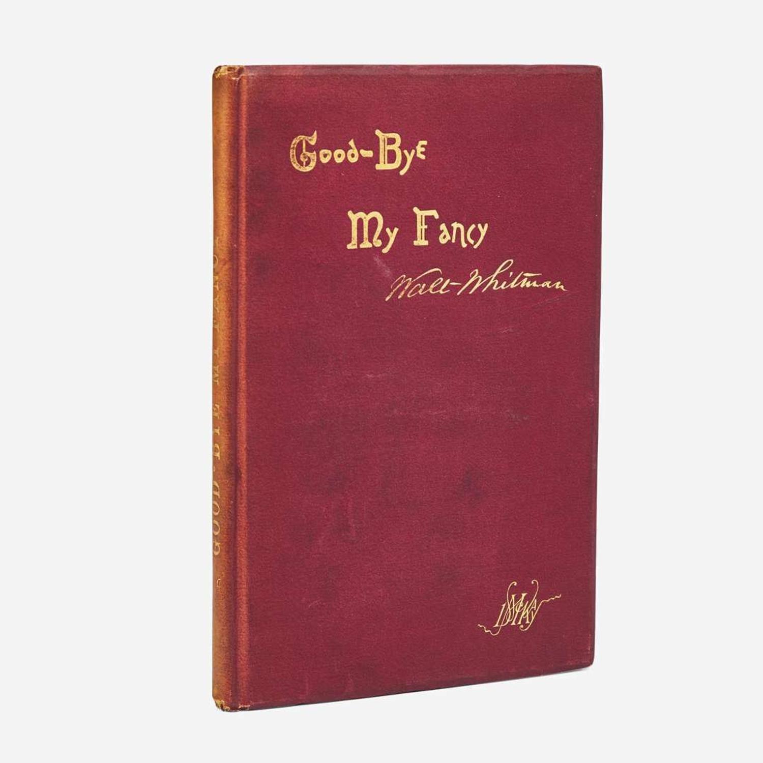 [Literature] (Whitman, Walt) Good-Bye My Fancy, 2d Annex to Leaves of Grass
