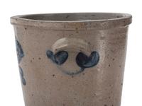 Two Cobalt-Decorated Stoneware Jars