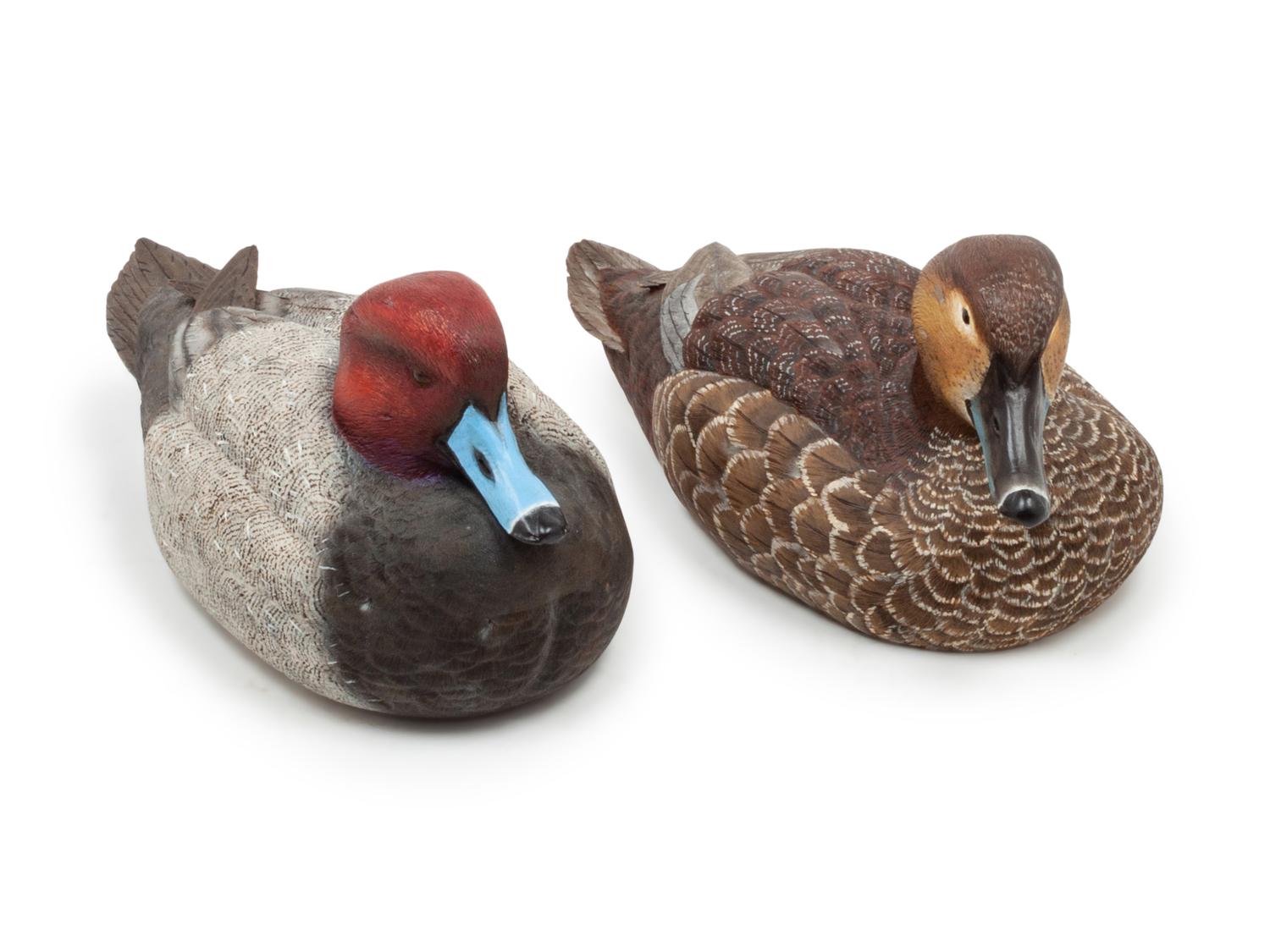 Two Contemporary Painted Wood Decoys