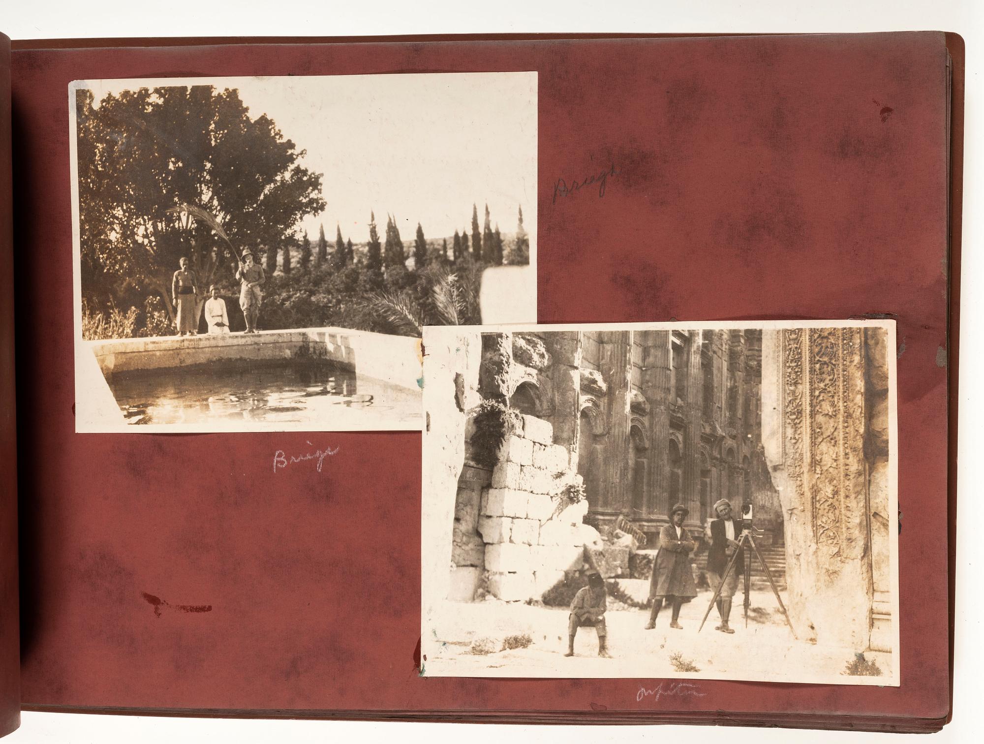 [EARLY PHOTOGRAPHY]. TEMPLE, C. Warren, photographer. Album containing photographs of the Holy Land. [Ca early 20th century].